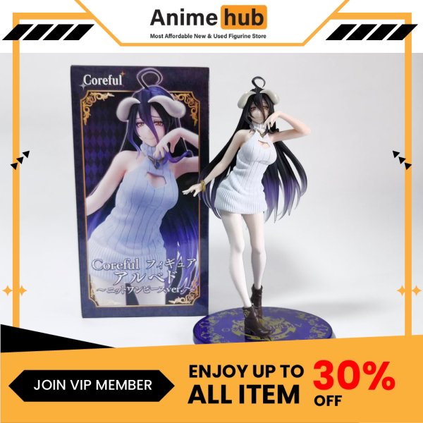 [100% Original] Taito Coreful Figure Albedo ~Knit Dress Ver. - Overlord OV00006 - Image 3