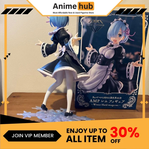 [100% Original] Re:Zero Starting Life in Another World AMP Figure Rem (Winter Maid Image Ver.) RE00148 - Image 3