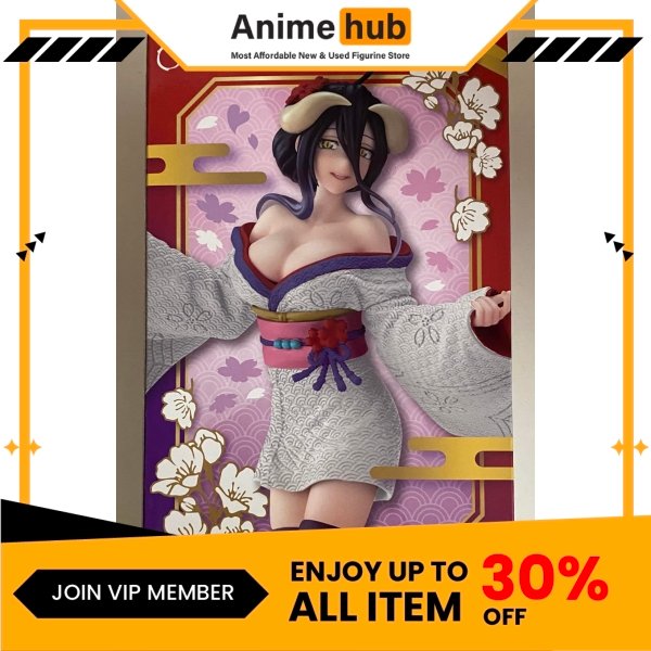 [100% Original] Overlord Albedo Sakura Kimono Ver. Coreful Figure TAITO OV00005 - Image 2