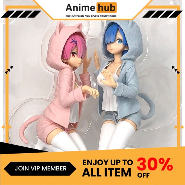 [100% Original] Banpresto Ichibankuji A Prize Figure Rem Ram Nyanko Mode RE00141 - Image 5