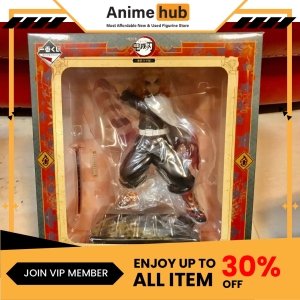 [100% Original] Ichiban Kuji Demon Slayer Kyojuro Rengoku Ichiban Kuji Mugen Train Prize A DS00009