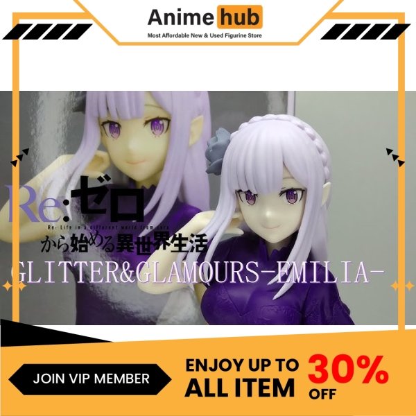 [100% Original] BANPRESTO RE-ZERO GLITTERANDGLAMOURS- EMILIA RE00133N - Image 3