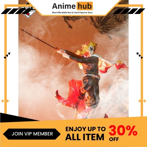 [100% Original]  Ichiban Kuji Demon Slayer Prize D Shake The Sword Burn Your Heart Kyojuro Rengoku DS00060 - Image 4
