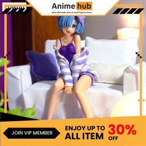 [100% Original] FURYU NOODLE STOPPER FIGURE REM ROOM WEAR PURPLE COLOR VER RE00106N