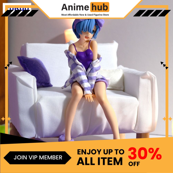 [100% Original] FURYU NOODLE STOPPER FIGURE REM ROOM WEAR PURPLE COLOR VER RE00106N - Image 3
