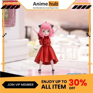 [100% Original] Spy X Family Anya Forger Party Red Dress Ver. Prize Figure SpyFamily Statue SEGA SF00006N